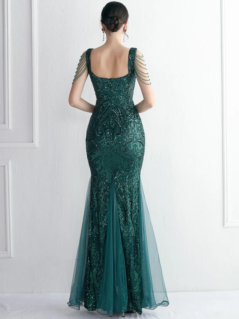 Mesh Sequin Summer Dress Women - Image 6