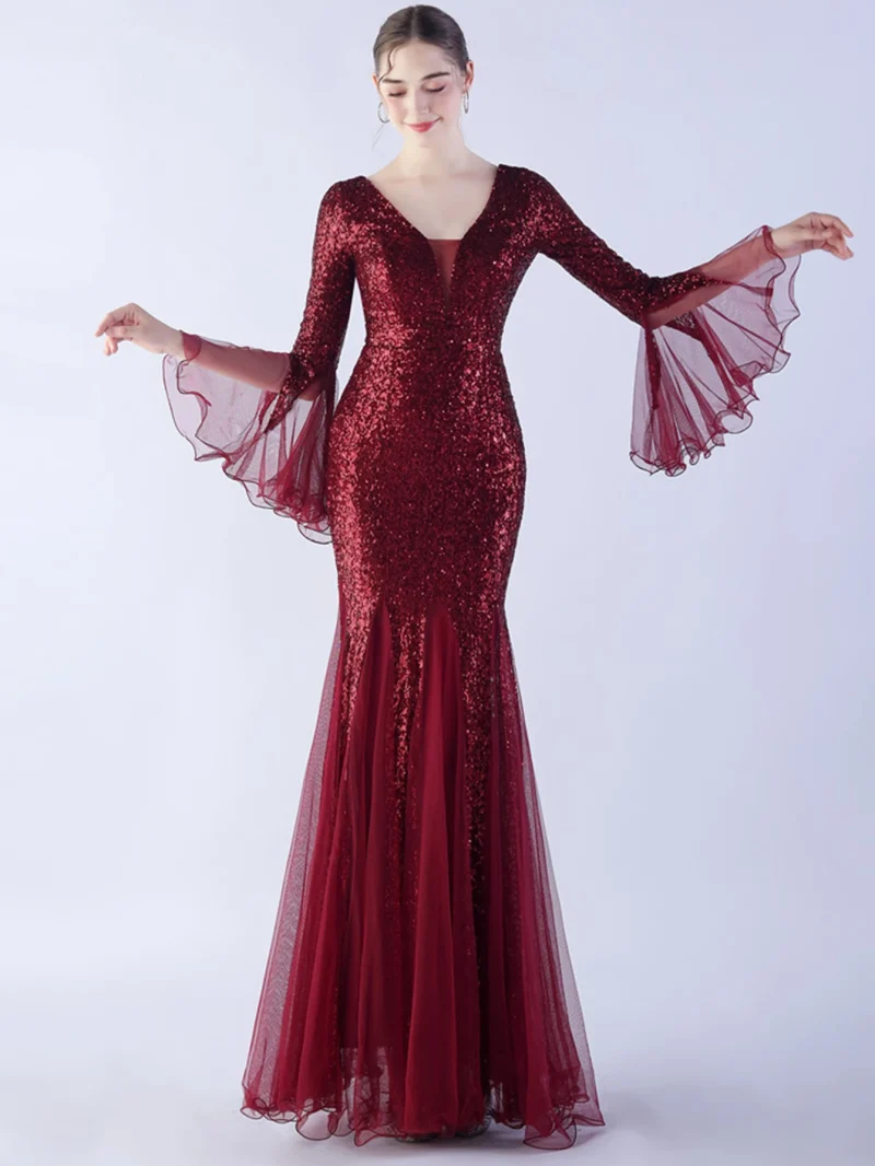 Sexy Backless Maxi Sequin Summer Dress - Image 6