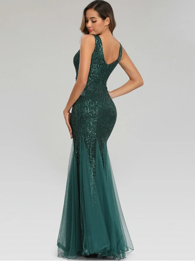 Sexy Backless Corset Bodycon Sequin Dress - Image 7