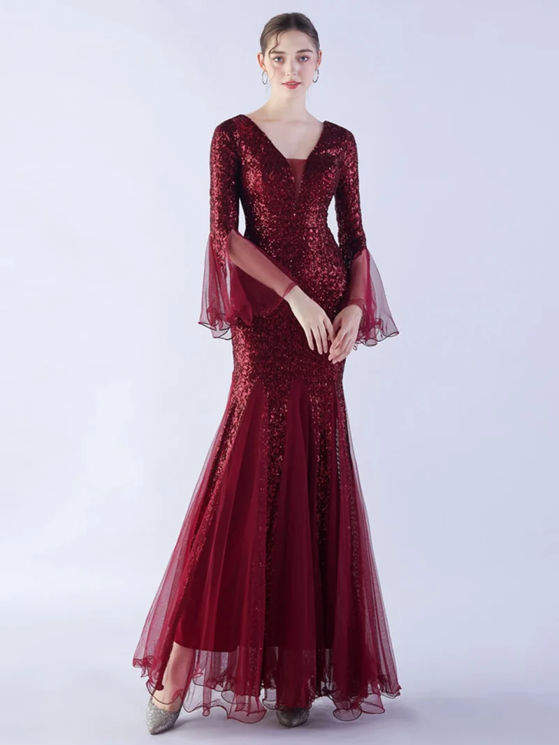 Sexy Backless Maxi Sequin Summer Dress - Image 5