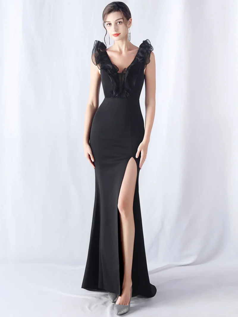 Elegant Luxury Mesh Bridesmaid Dress - Image 18