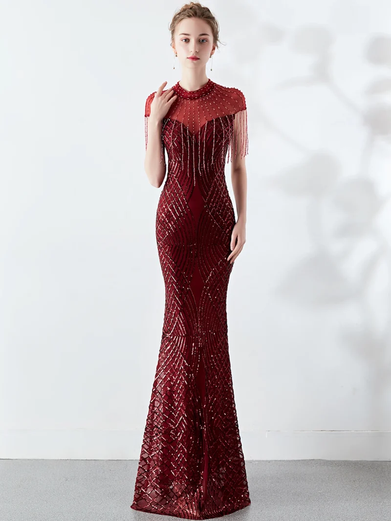 Sexy Sequin Prom Evening Dress - Image 4