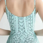 Luxury Backless Sequin Maxi Dress - Image 8