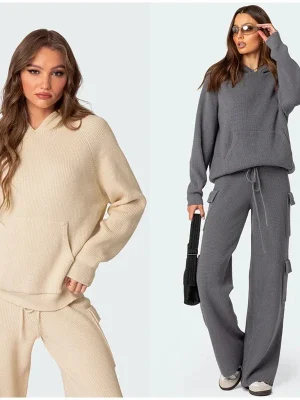 Elegant Sport Hoodies & Pants Set