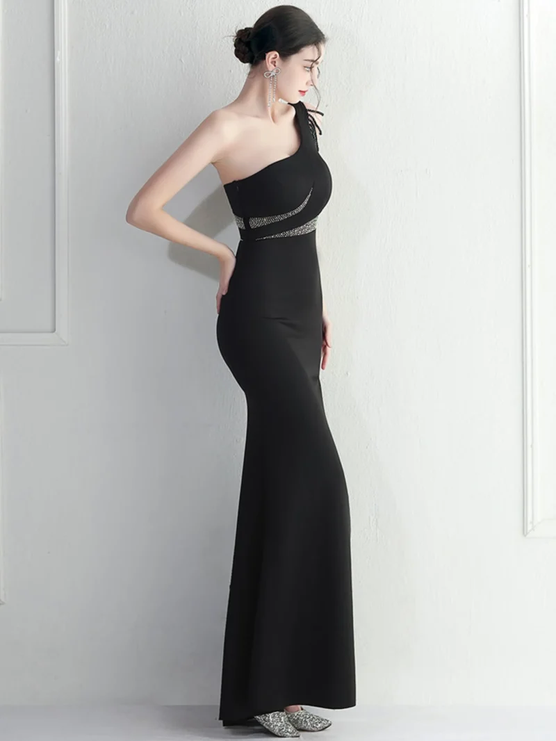 Backless Rhinestone Evening Dresses Women - Image 7