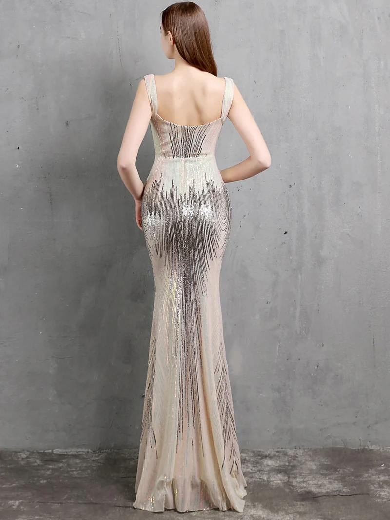 Sexy Backless Sequin Maxi Summer Dress - Image 2