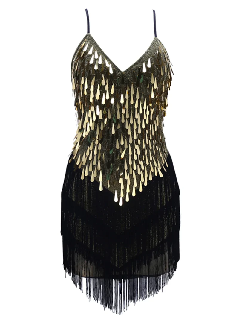 Sexy Vintage Sequin Slip Summer Dress - Image 5