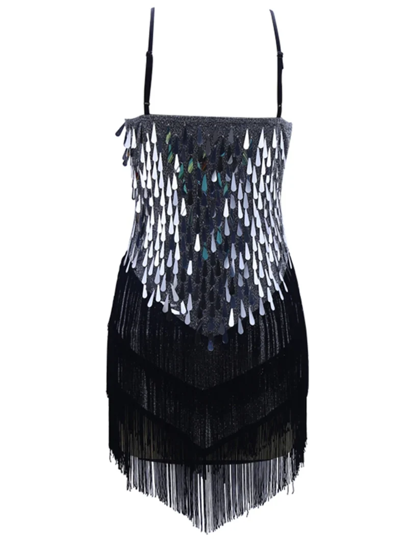 Sexy Vintage Sequin Slip Summer Dress - Image 2