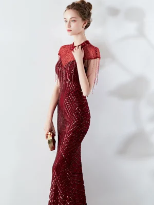 Sexy Sequin Prom Evening Dress