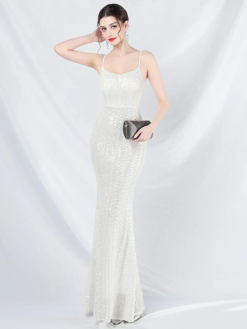 Women’s Sequin Slip Maxi Summer Dress - Image 7