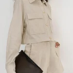 Wave Cut Lantern Sleeve Top Women 2024 - Image 2