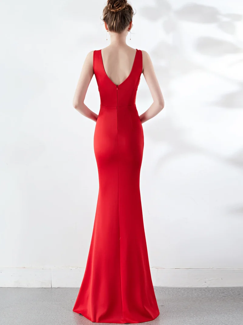 Sexy Rhinestone Mesh Maxi Dress - Image 13