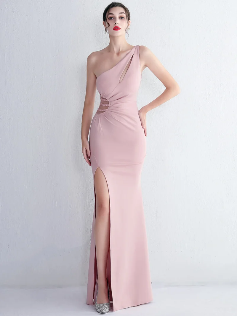 Women's Sexy Backless Black White Maxi Dress - Image 13