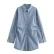 Women's Denim Pleated Mini Dress