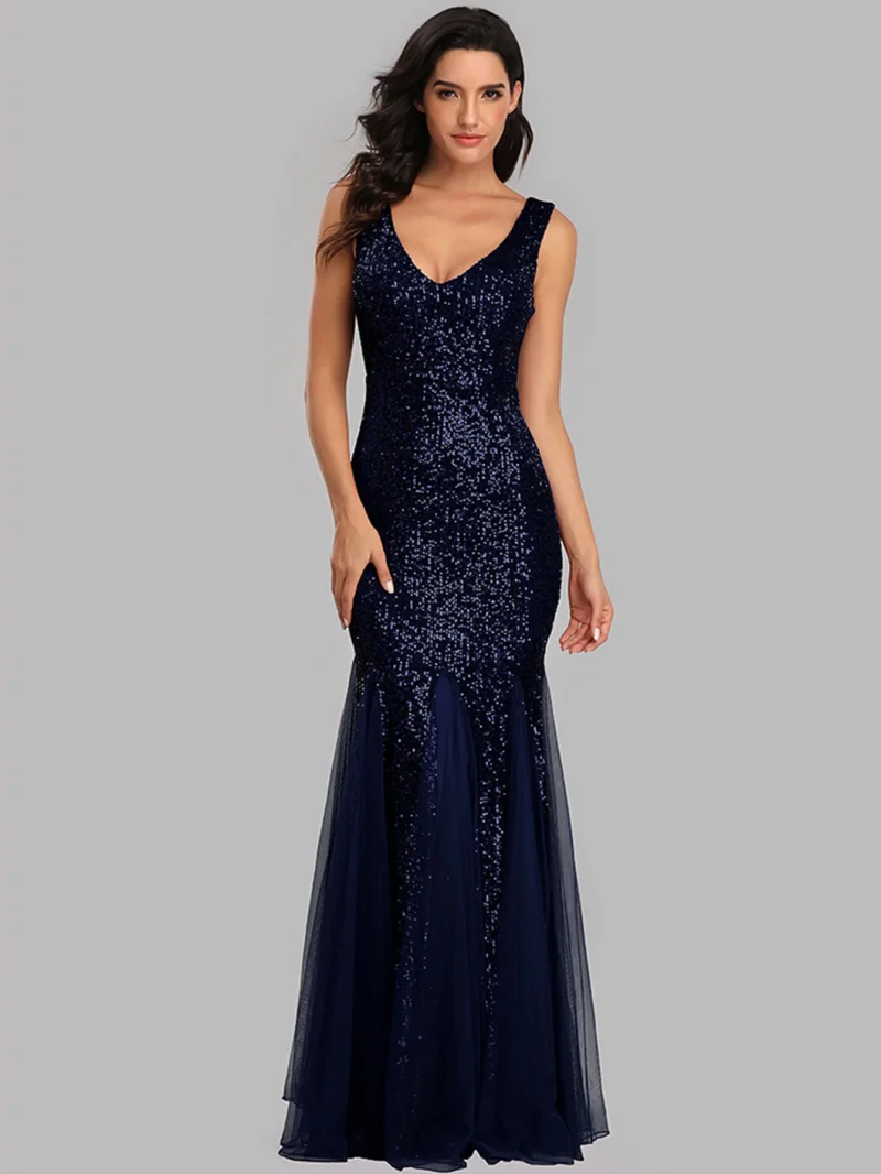 Sexy Backless Corset Bodycon Sequin Dress - Image 11