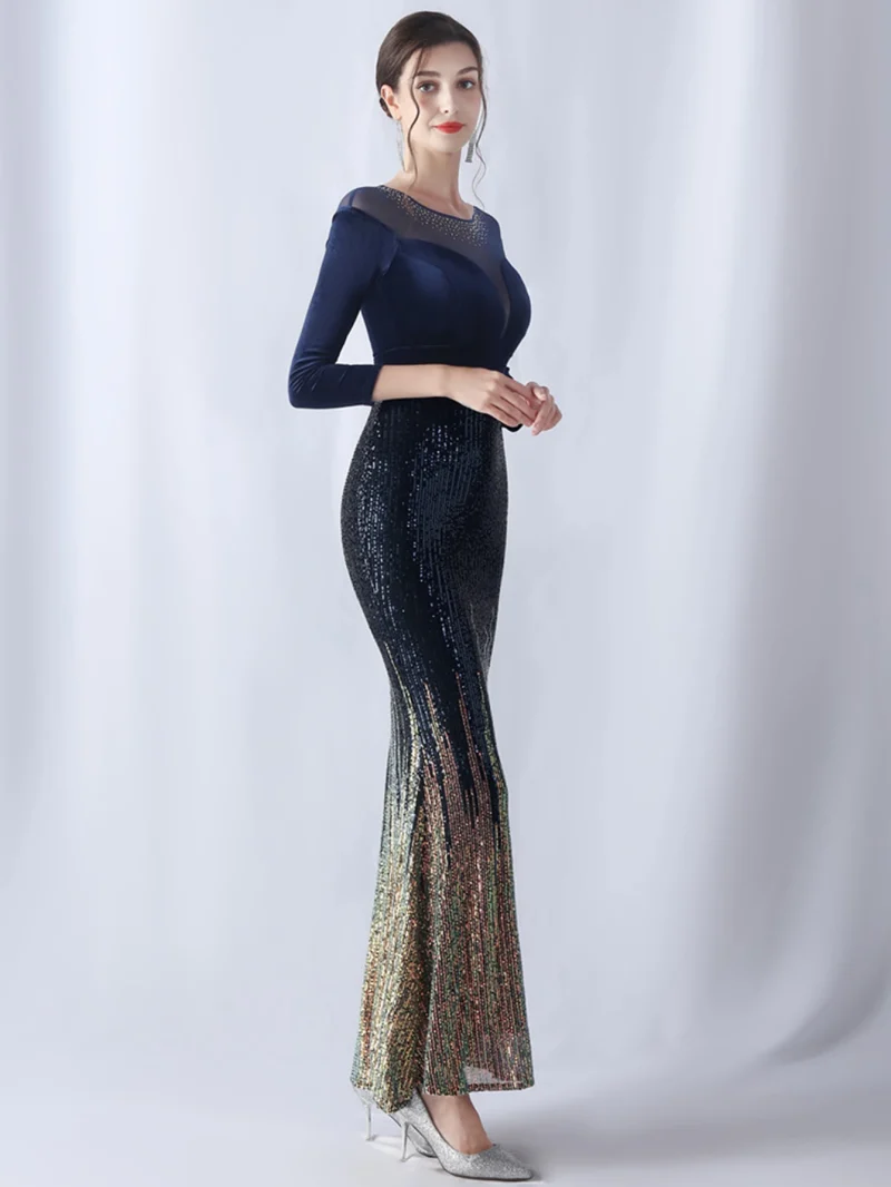 Velvet Birthday Party Dress Women Maxi Sequin Summer Dress Women - Image 8