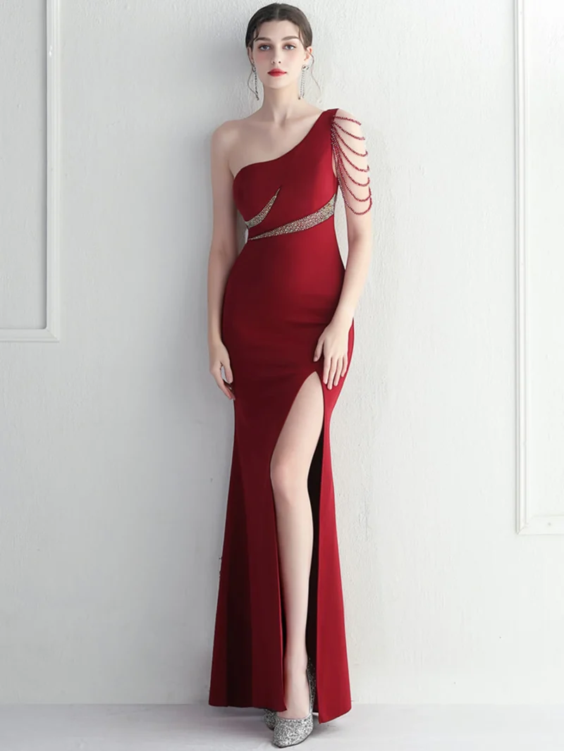 Backless Rhinestone Evening Dresses Women - Image 11