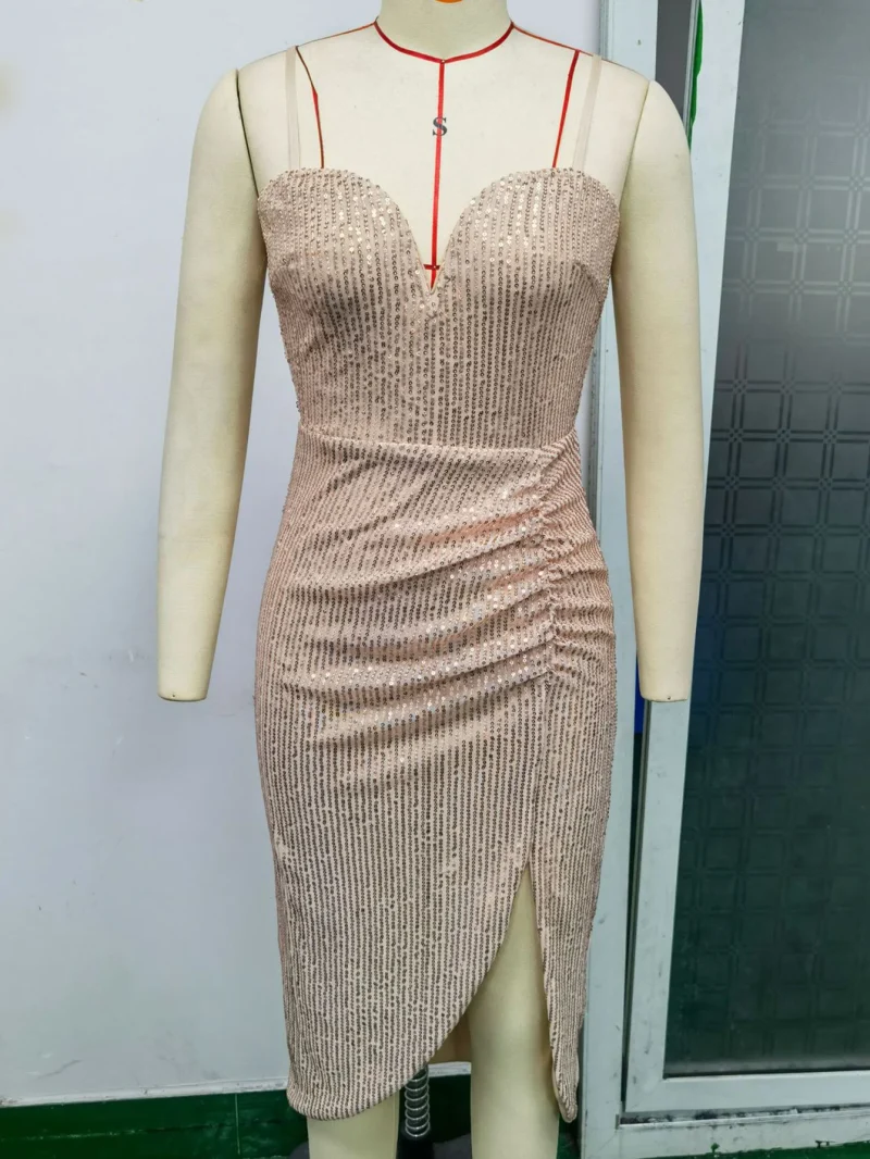 Sexy Glitter Sequin Maxi Dress - Image 6
