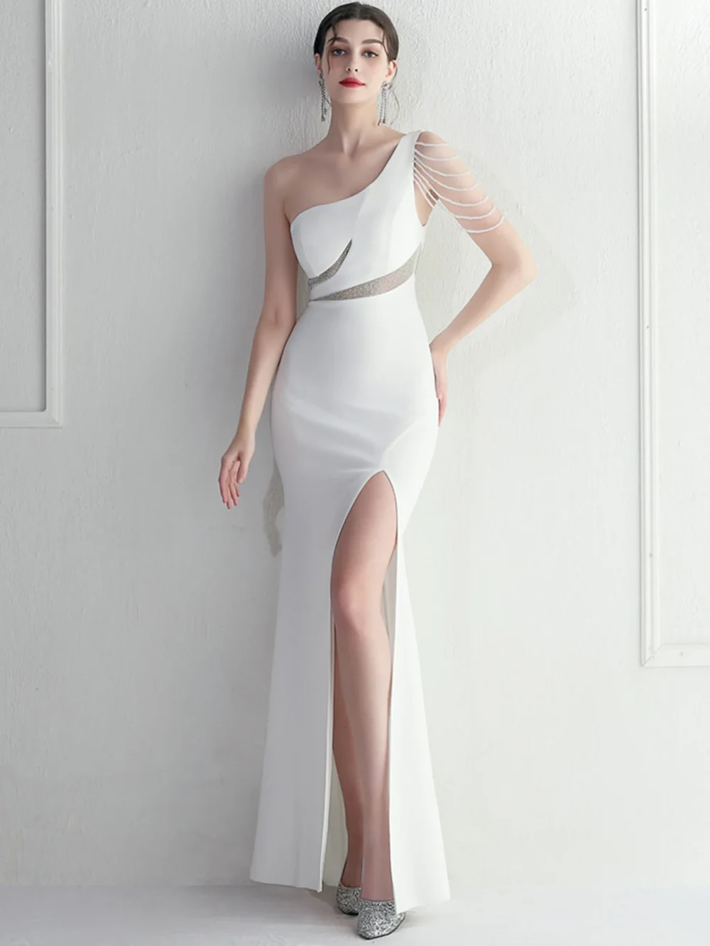 Backless Rhinestone Evening Dresses Women - Image 10