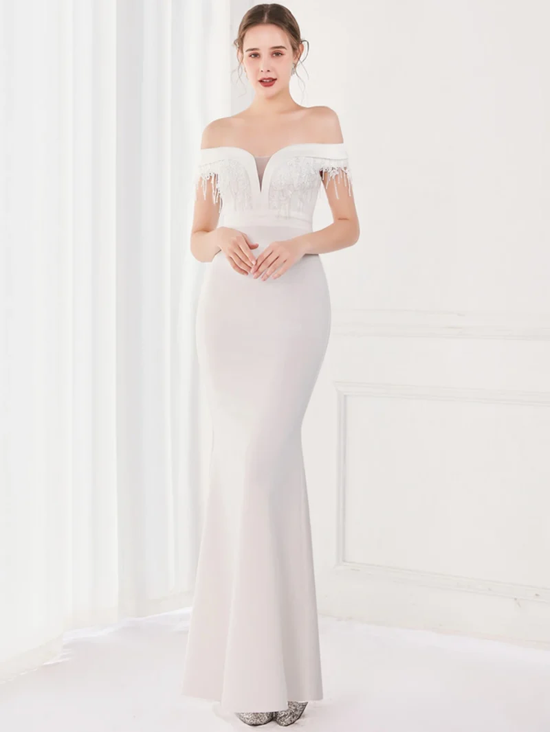 Sexy Rhinestone Long Evening Dress - Image 15