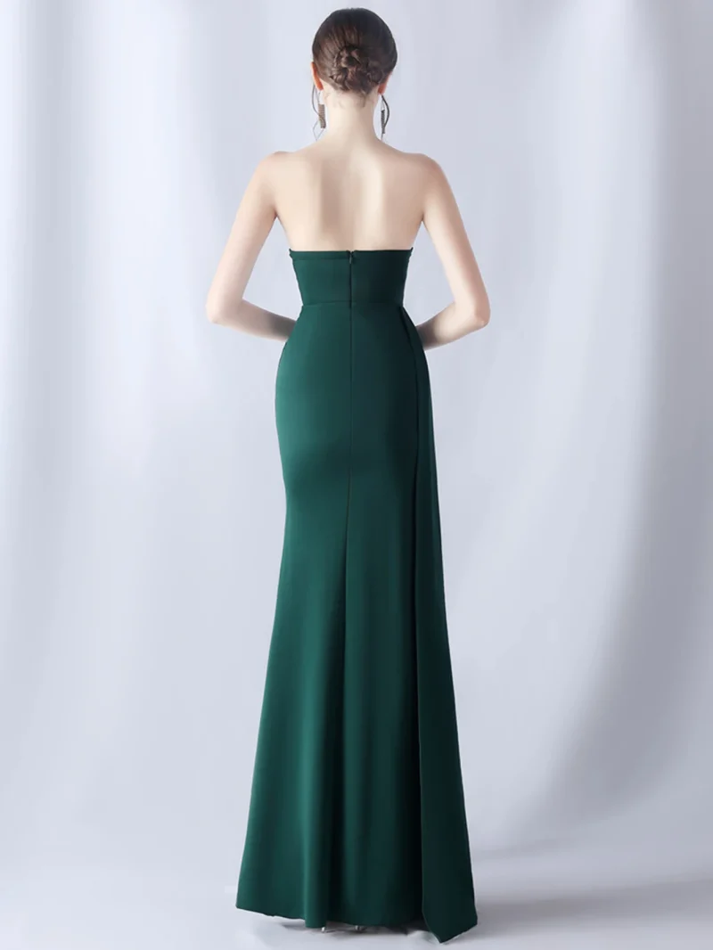 Sexy Backless Black Diamond Maxi Dress - Image 13