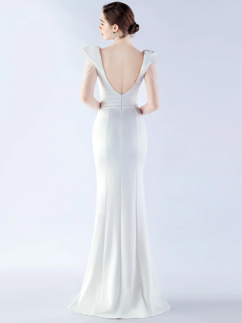 Sparkling Black Backless Maxi Dress - Image 22