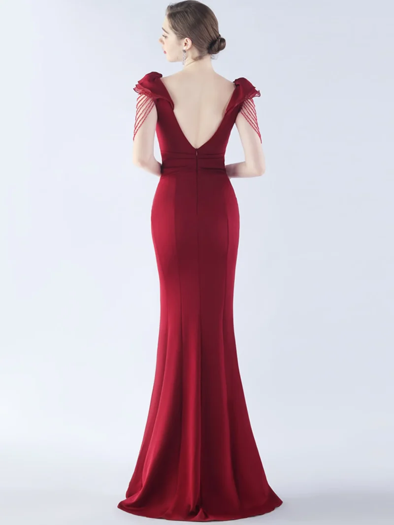 Sparkling Black Backless Maxi Dress - Image 14