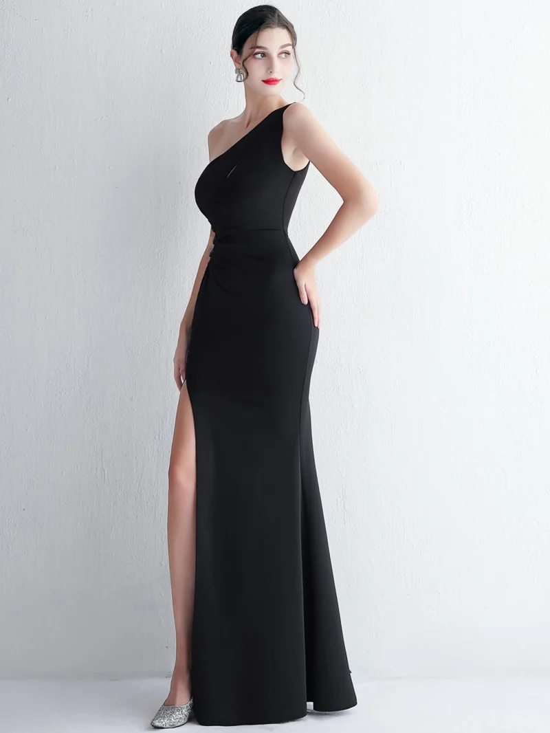 Women's Sexy Backless Black White Maxi Dress - Image 10