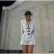 Striped Women’s Shorts Set High Waist