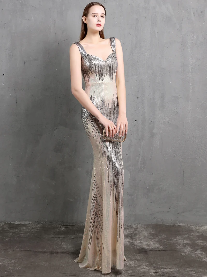 Sexy Backless Sequin Maxi Summer Dress - Image 7