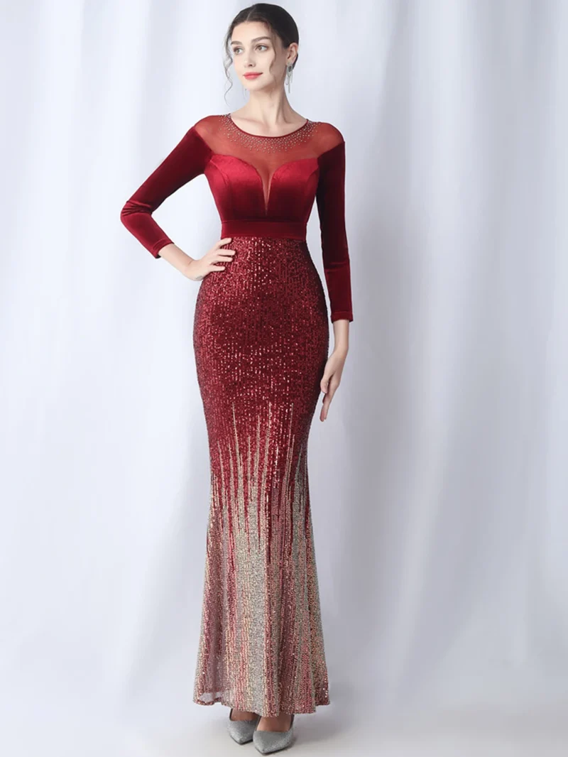 Velvet Birthday Party Dress Women Maxi Sequin Summer Dress Women - Image 15