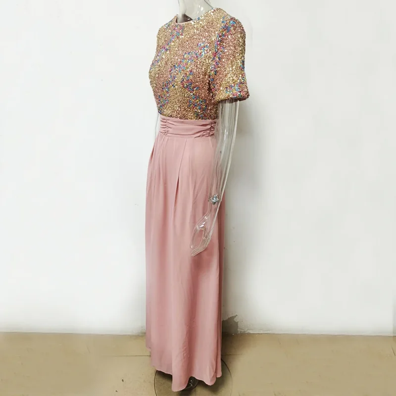 Elegant Sequin Maxi Dress with Long Sleeves - Image 10