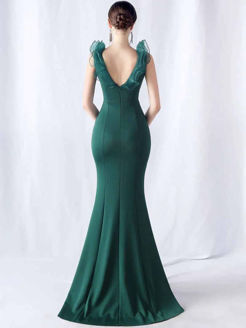 Elegant Luxury Mesh Bridesmaid Dress - Image 21