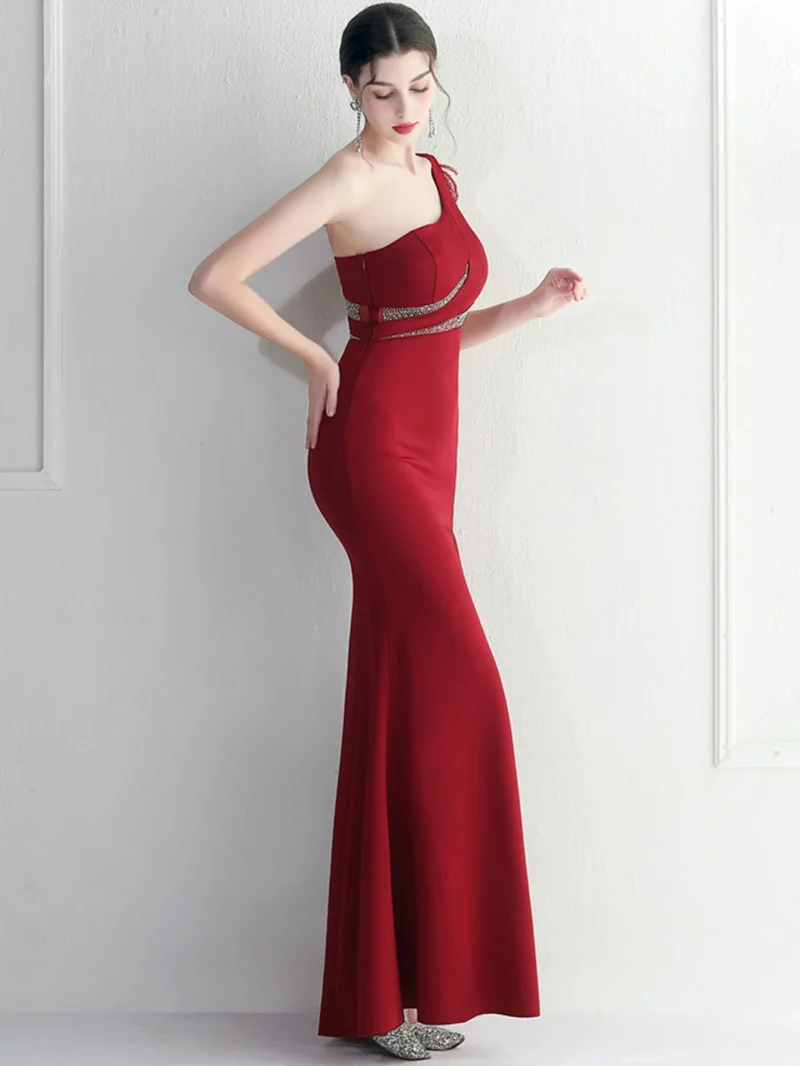 Backless Rhinestone Evening Dresses Women - Image 3