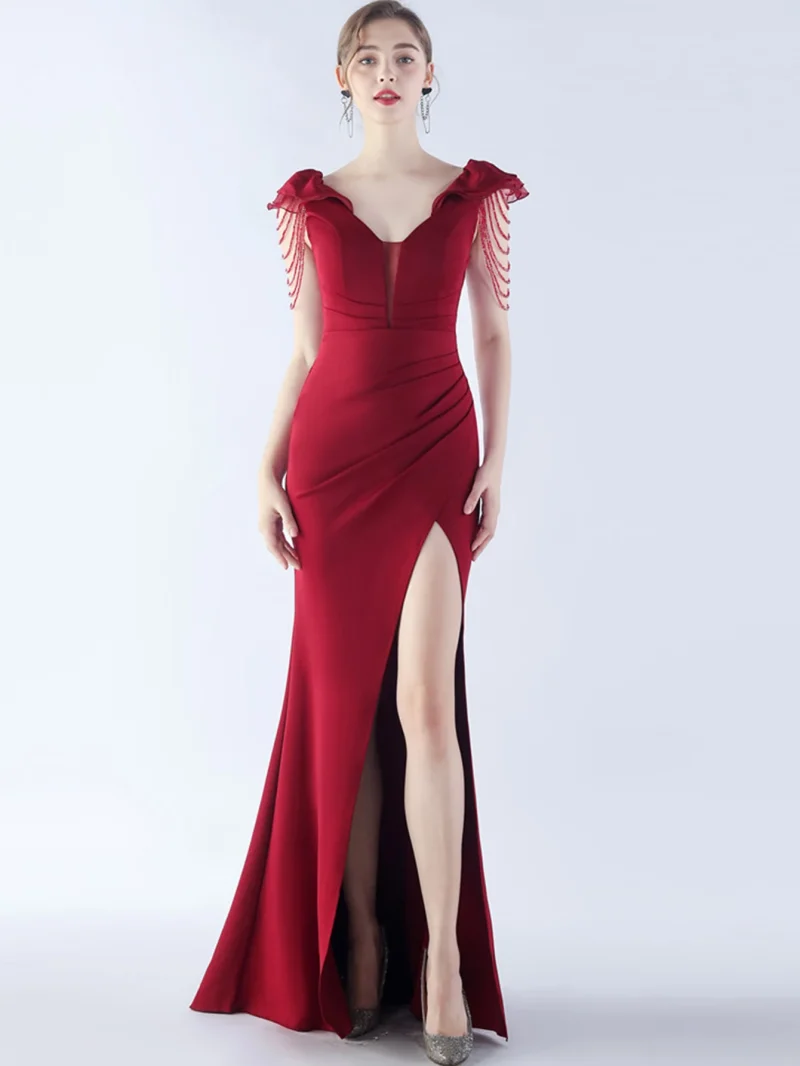 Sparkling Black Backless Maxi Dress - Image 12