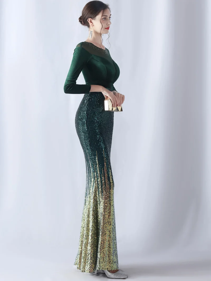 Velvet Birthday Party Dress Women Maxi Sequin Summer Dress Women - Image 13