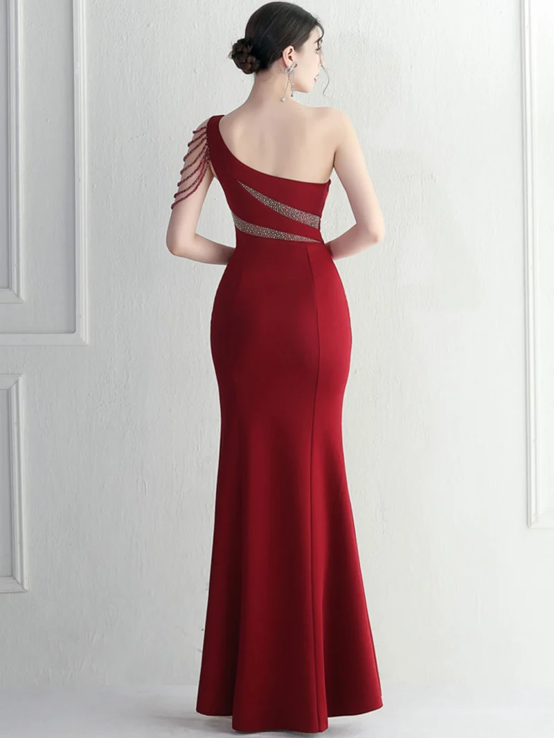 Backless Rhinestone Evening Dresses Women - Image 13
