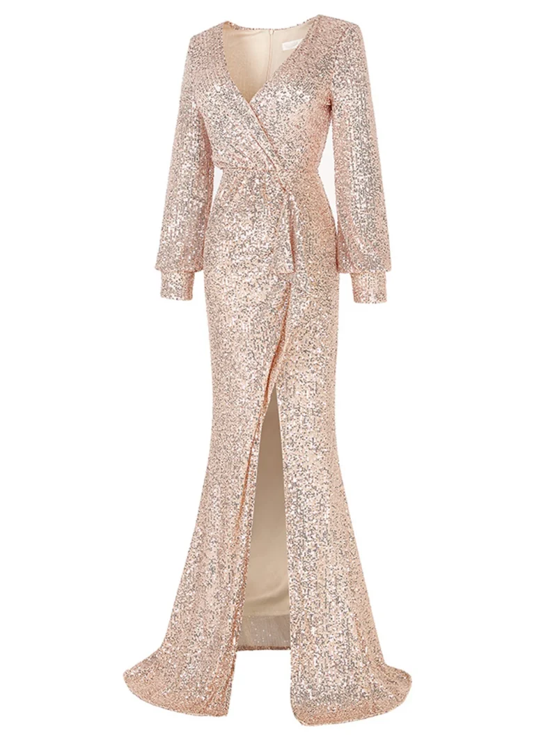 Vintage Sequin Maxi Dress: Sexy Summer Bodycon - Image 3