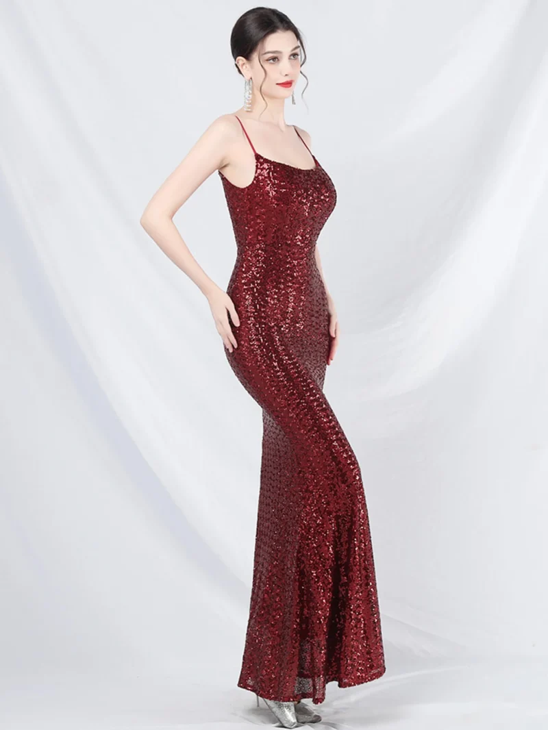 Women’s Sequin Slip Maxi Summer Dress - Image 19