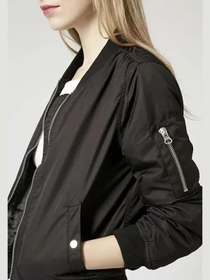 Women’s Loose Quilted Bomber Jacket