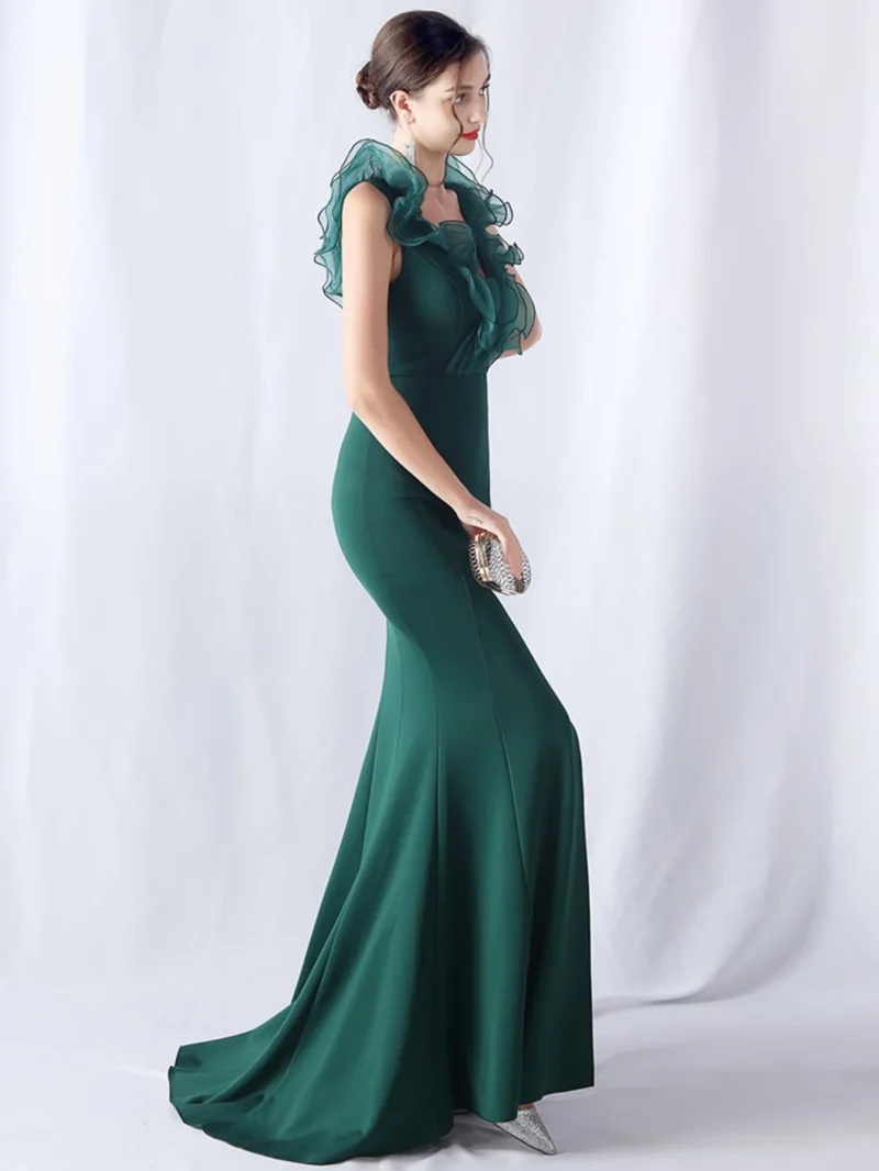 Elegant Luxury Mesh Bridesmaid Dress - Image 20