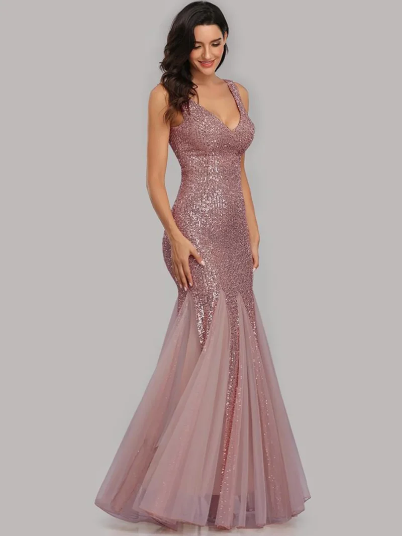 Sexy Backless Corset Bodycon Sequin Dress - Image 3