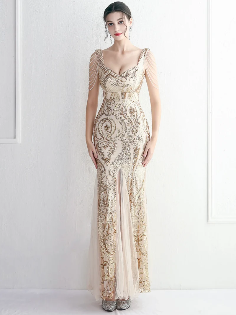 Mesh Sequin Summer Dress Women - Image 12