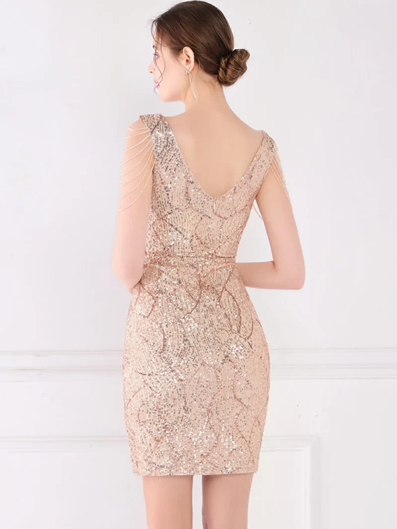 Luxury Backless Midi Dress - Image 11