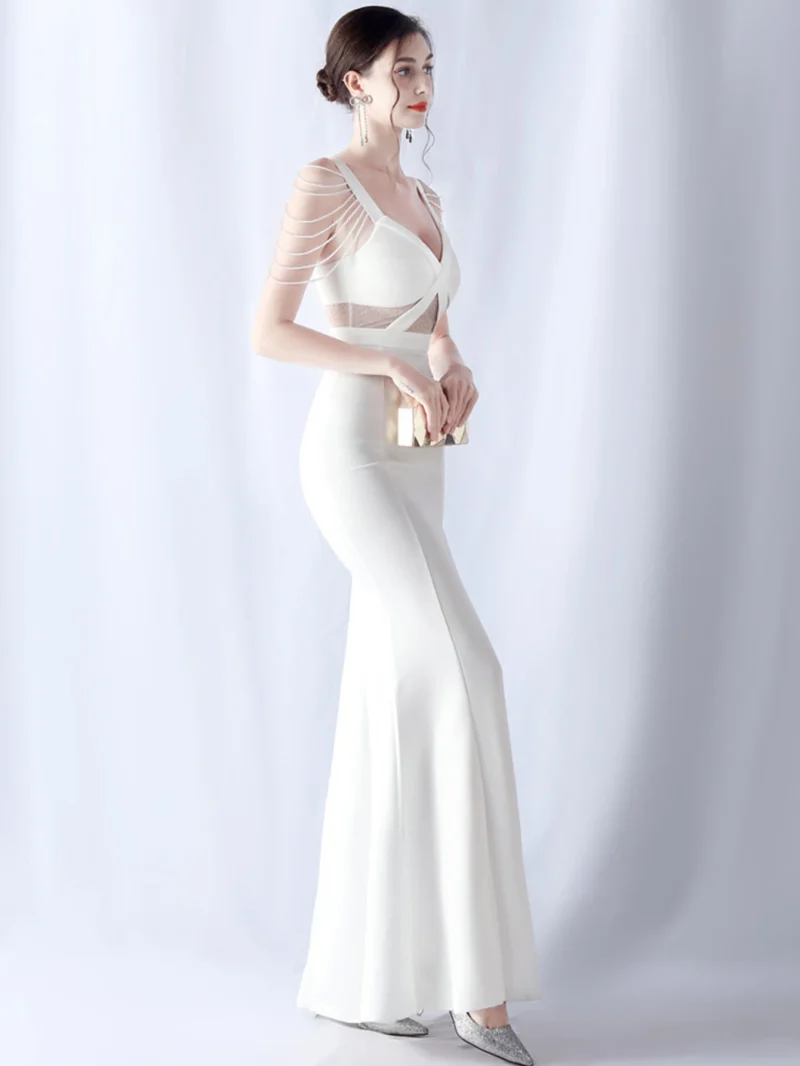 Summer Party Dress with Diamond Accents - Image 7