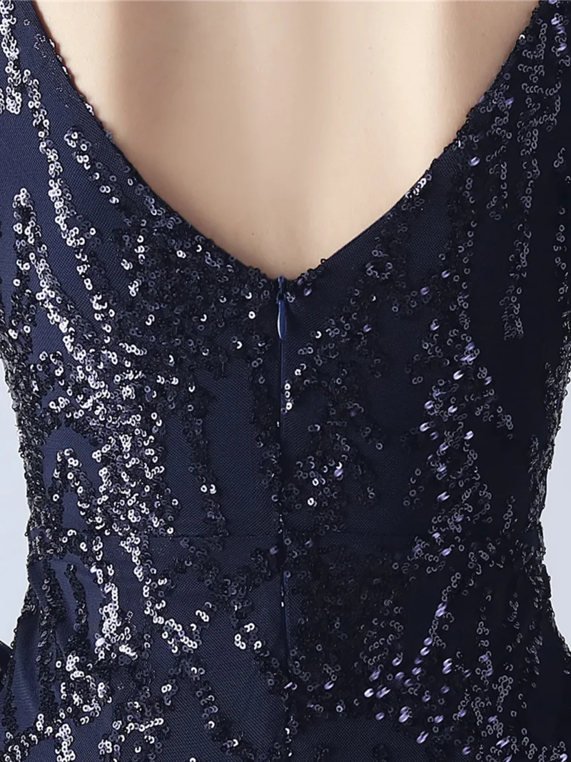 Sexy Backless Sequin Maxi with Mesh - Image 27