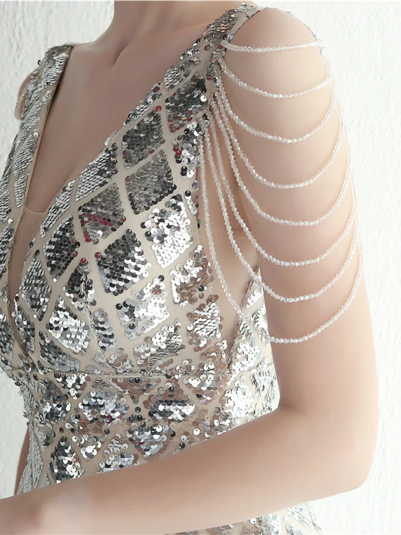 Sexy Sequin Backless Dress - Image 7