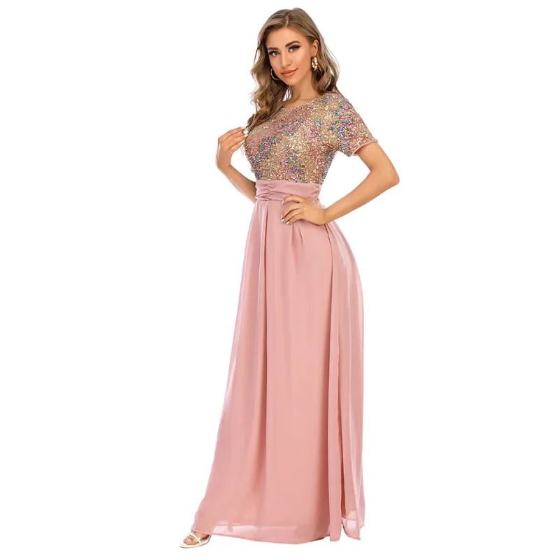 Elegant Sequin Maxi Dress with Long Sleeves - Image 8