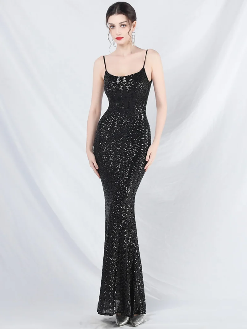 Women’s Sequin Slip Maxi Summer Dress - Image 17