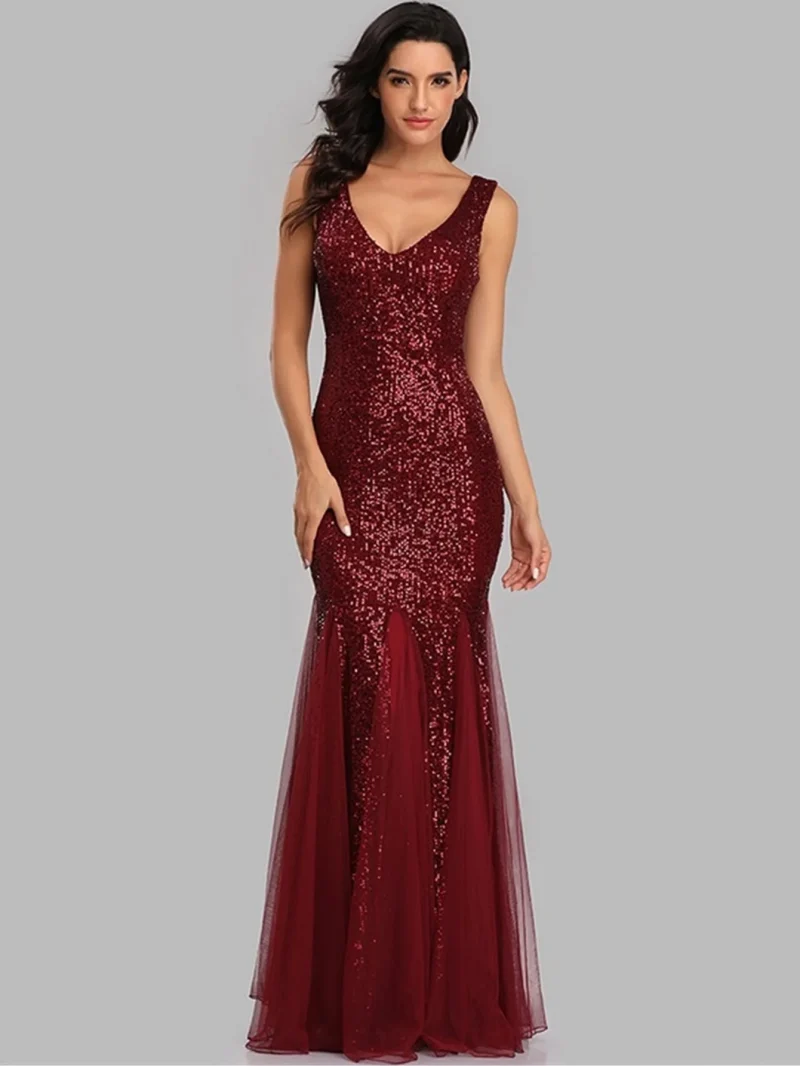 Sexy Backless Corset Bodycon Sequin Dress - Image 9